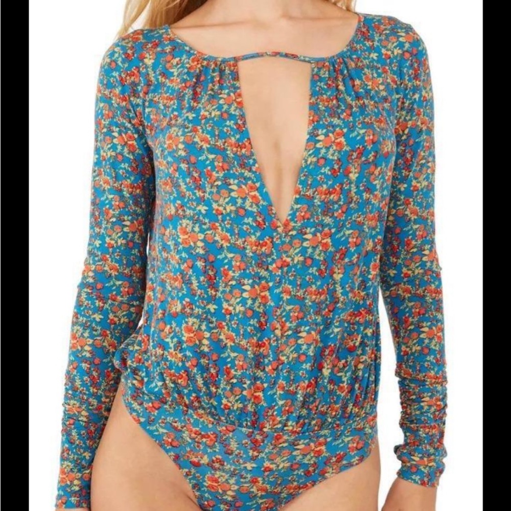 Free people kaya printed bodysuit